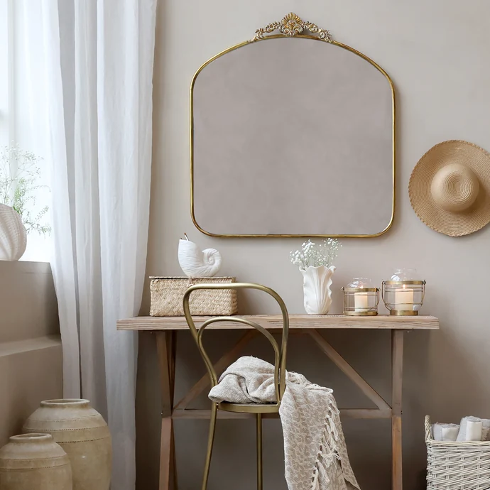 Nástěnné zrcadlo Décor Edge Antique Brass