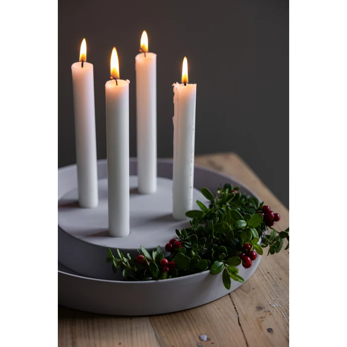 Adventní svícen Valltorp Grey ⌀ 30 cm