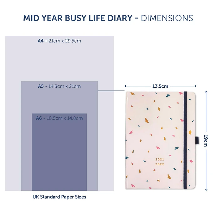 Týdenní diář Dual Busy Life Cream 2021/2022