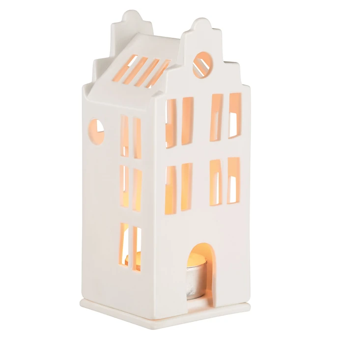 Porcelánový svícen domeček Townhouse 13,5 cm