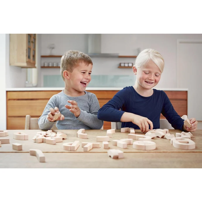 Dřevěné dětské kostičky Alphabet