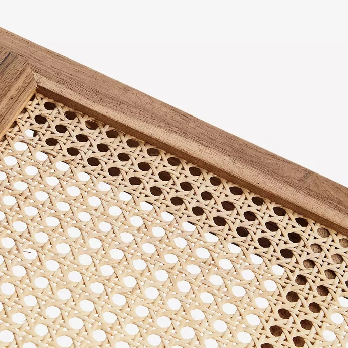 Dřevěné křeslo Teak Wood and Rattan