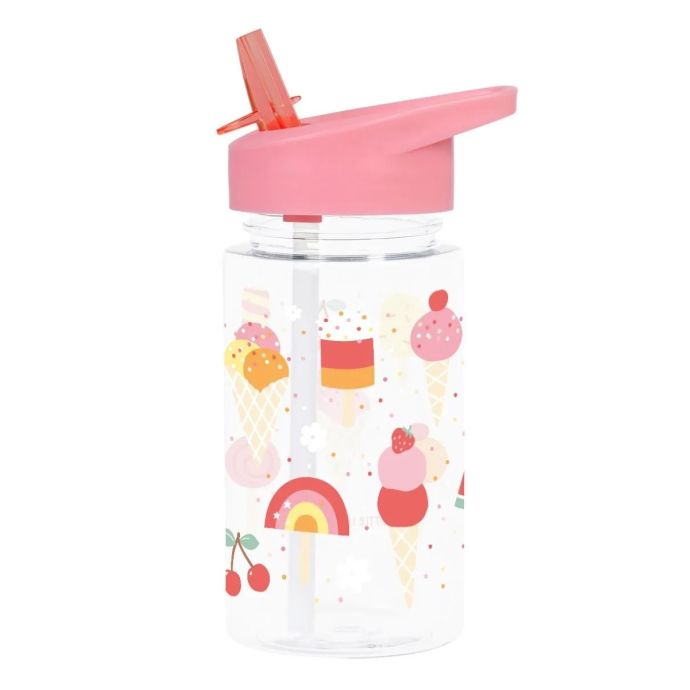 Dětská lahev s brčkem Ice-cream 450 ml