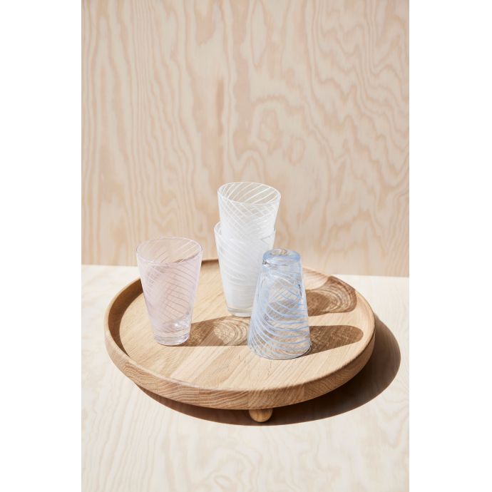 Sklenice Yuka Swirl Glass - set 2 ks