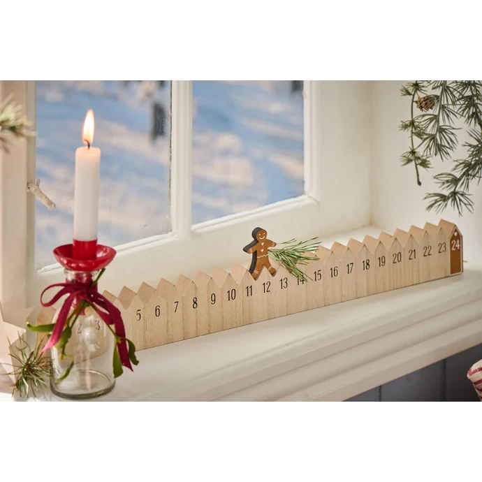 Adventní kalendář Walking Gingerbread man 50 cm