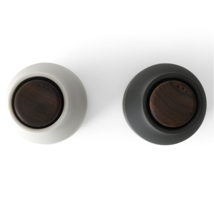Mlýnek na sůl a pepř Bottle Ash/Carbon Walnut - set 2 ks