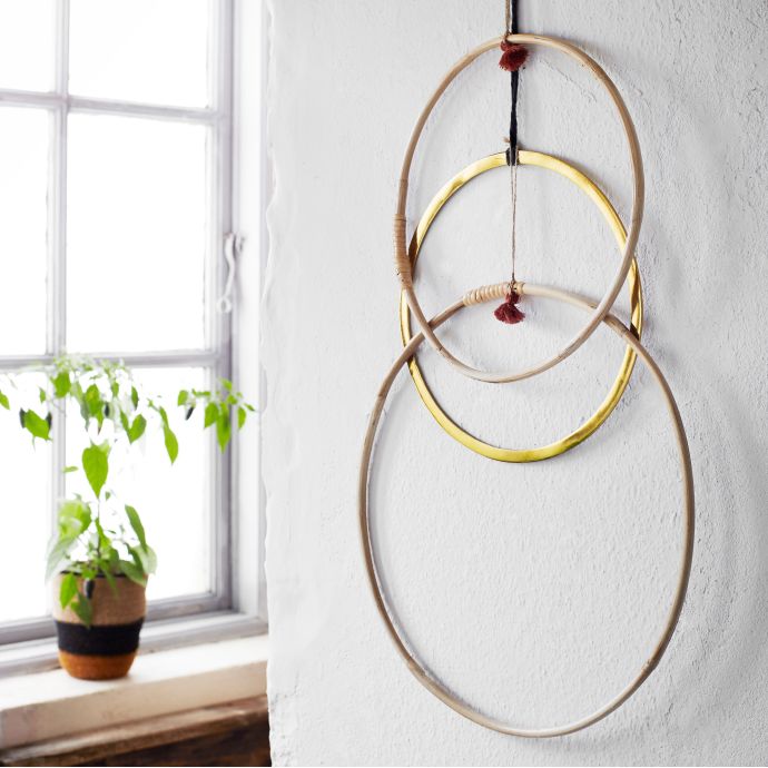 Závěsný kruh na dekorování Gold 28 cm