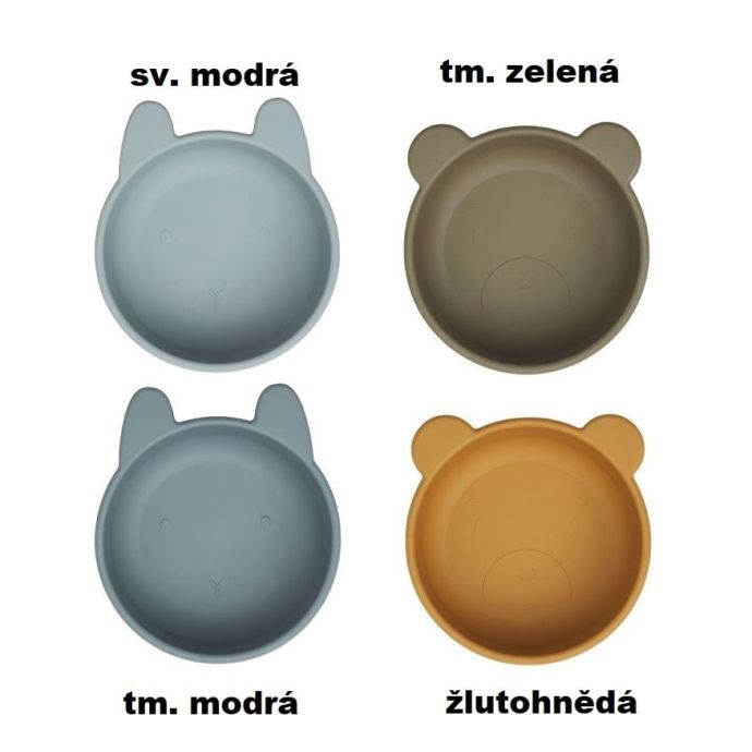 Silikonová miska Iggy Golden Caramel Blue