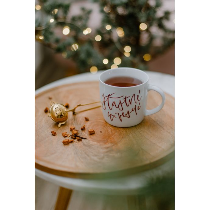 Porcelánový hrnek Šťastné a Veselé 300 ml