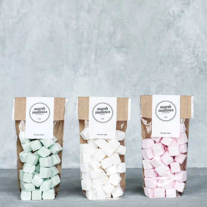 Pěnové bonbony Marshmallows Strawberry 125 g