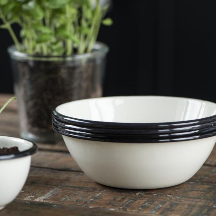 Smaltovaná miska Butter Cream Ø16,5cm