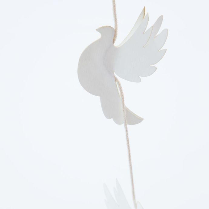 Papírová girlanda Bird OffWhite 160 cm