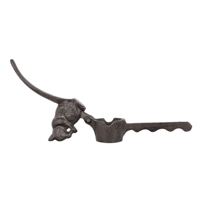 Litinový louskáček na ořechy Squirrel Antique Brown