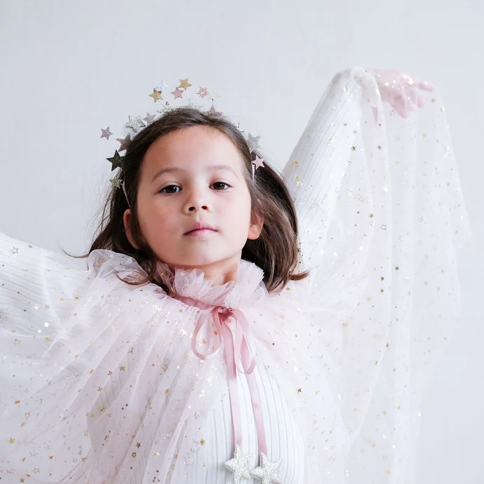 Dětská pelerína Pink Shooting Stars