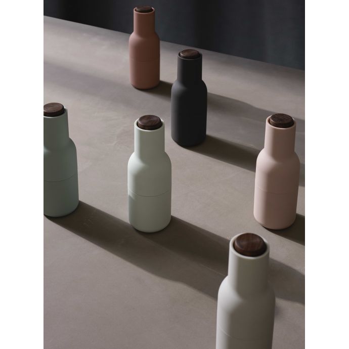 Mlýnek na sůl a pepř Bottle Ash/Carbon Walnut - set 2 ks