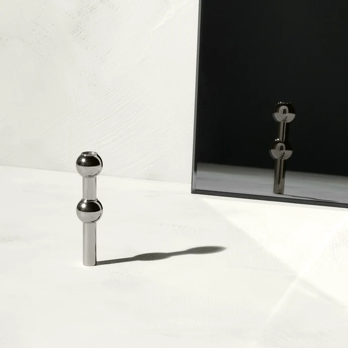 Designová vázička STOFF Nagel Black Chrome