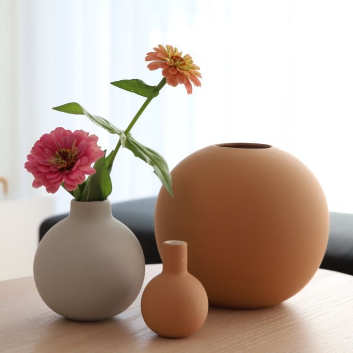 Kulatá váza Ball  Cafe Au Lait 20 cm
