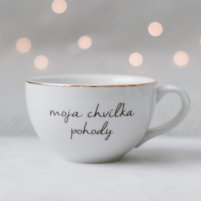 Porcelánový hrnek Moja chvíľka pohody 300 ml - SK