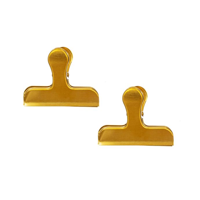 Kovová svorka Gold Brass - set 2ks