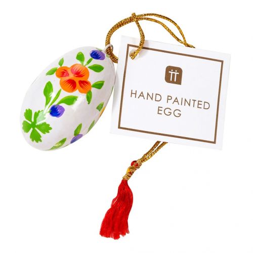 Velikonoční vajíčko Hand Painted White