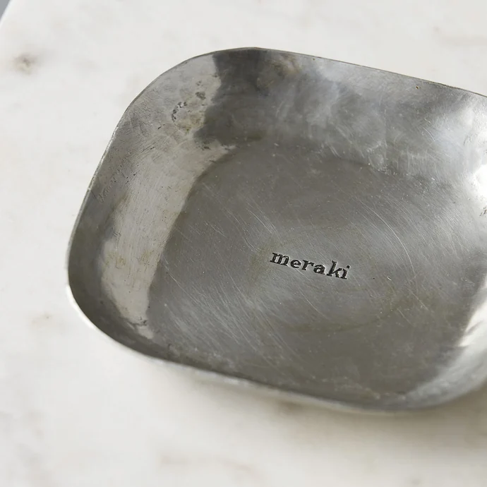 Hliníková mýdlenka Meraki Silver Finish Tray