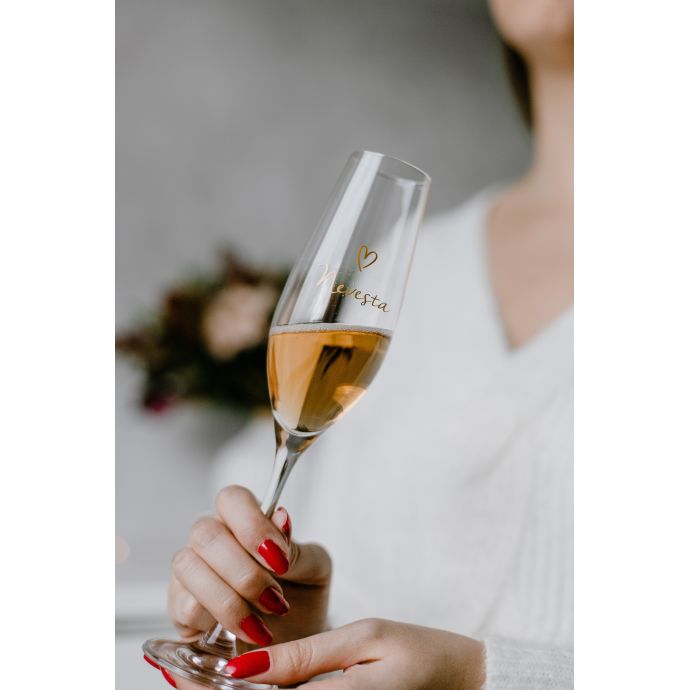 Sklenice na sekt Nevesta - SK