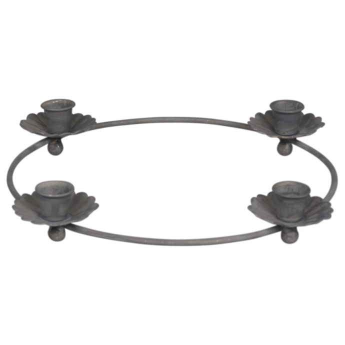 Adventní svícen Round Flower Antique