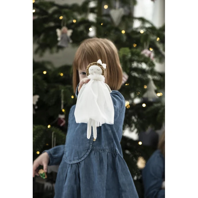 Vánoční textilní ozdoba Textile Christmas Angel