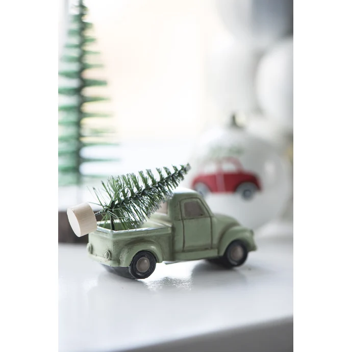 Vánoční dekorativní autíčko se stromkem