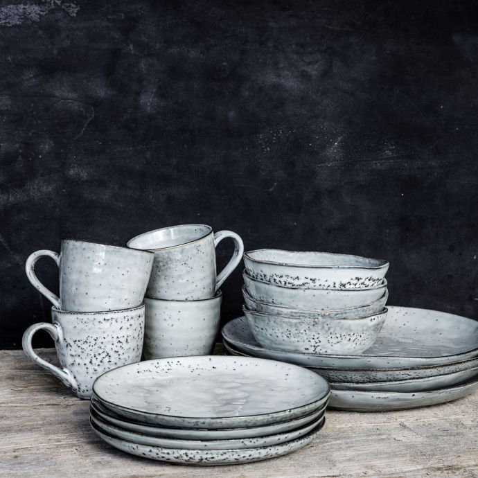 Keramický dezertní talíř Rustic Grey 20cm