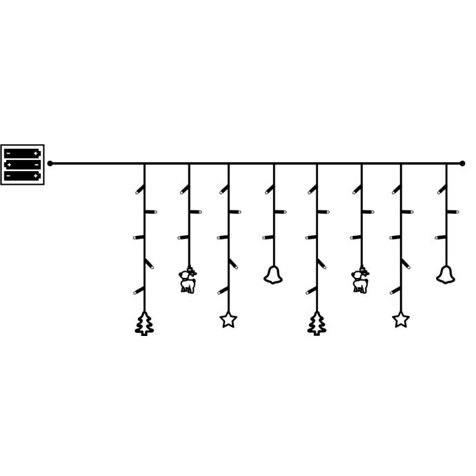 Světelný LED řetěz Decy 100 cm