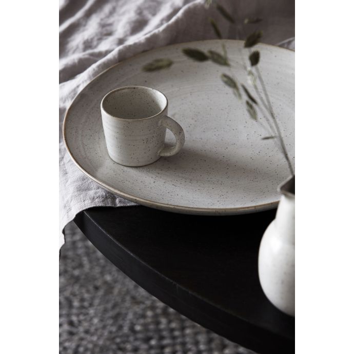 Porcelánový hrneček Pion Grey/White - menší