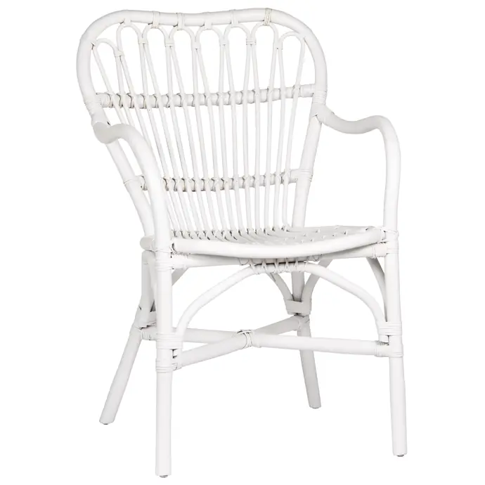 Ratanová židle White