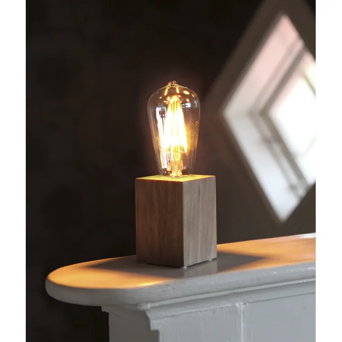 Dřevěná lampa Lys Brown