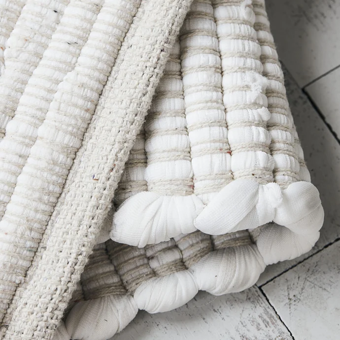 Bavlněný koberec Chindi White 160x70cm