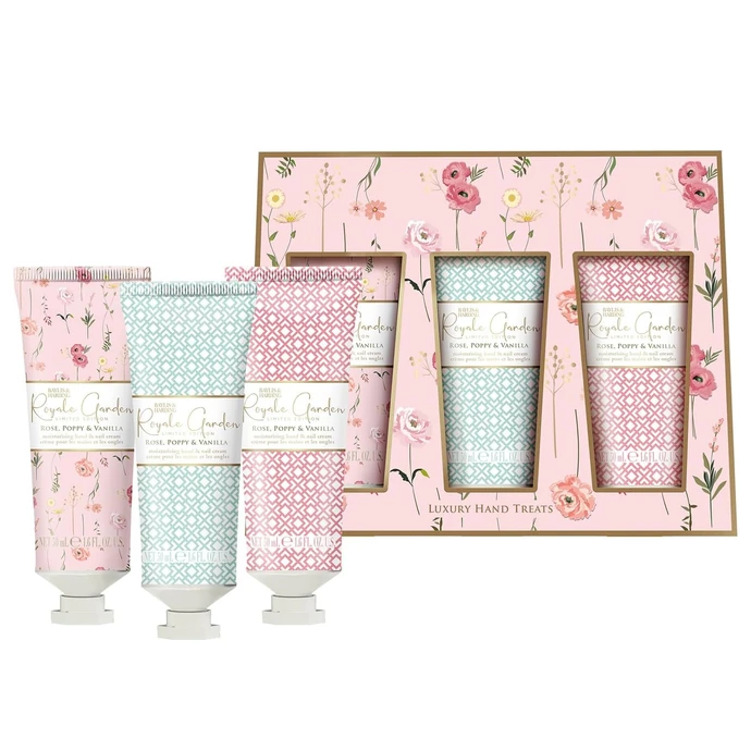 Dárková sada krémů na ruce Rose & Poppy & Vanilla