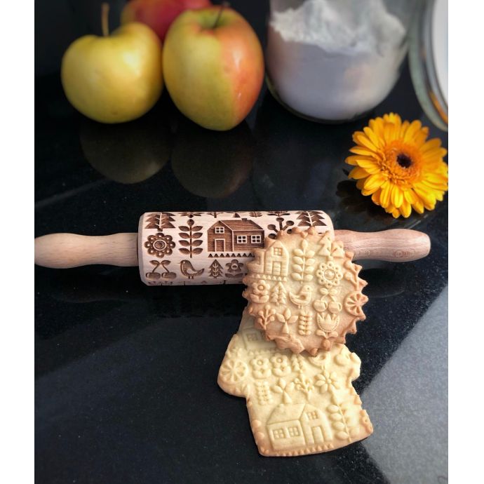 Velikonoční embosovaný váleček na těsto Scandinavian Cottage Mini