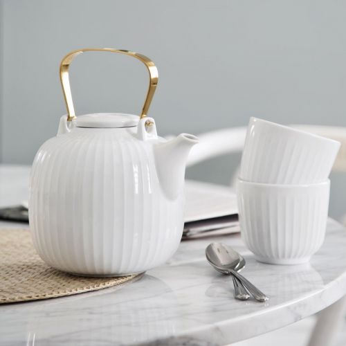 Porcelánová čajová konvice Hammershøi White