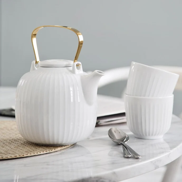 Porcelánová čajová konvice Hammershøi White