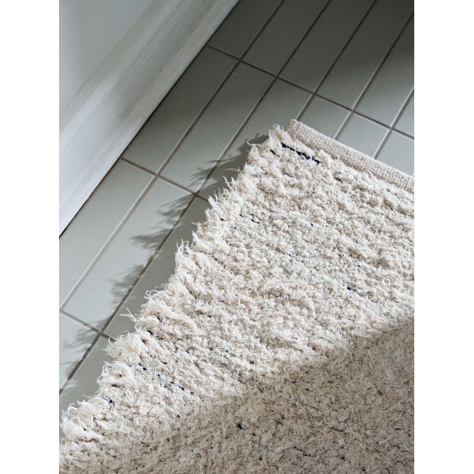 Bavlněný koberec Smilla Off White 60 x 90 cm