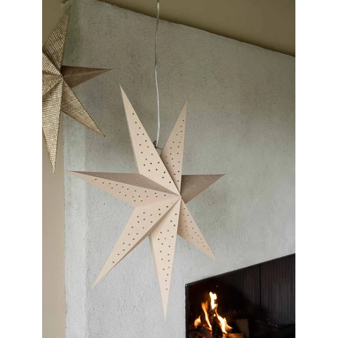 Závěsná svítící hvězda Stella Beige 60 cm