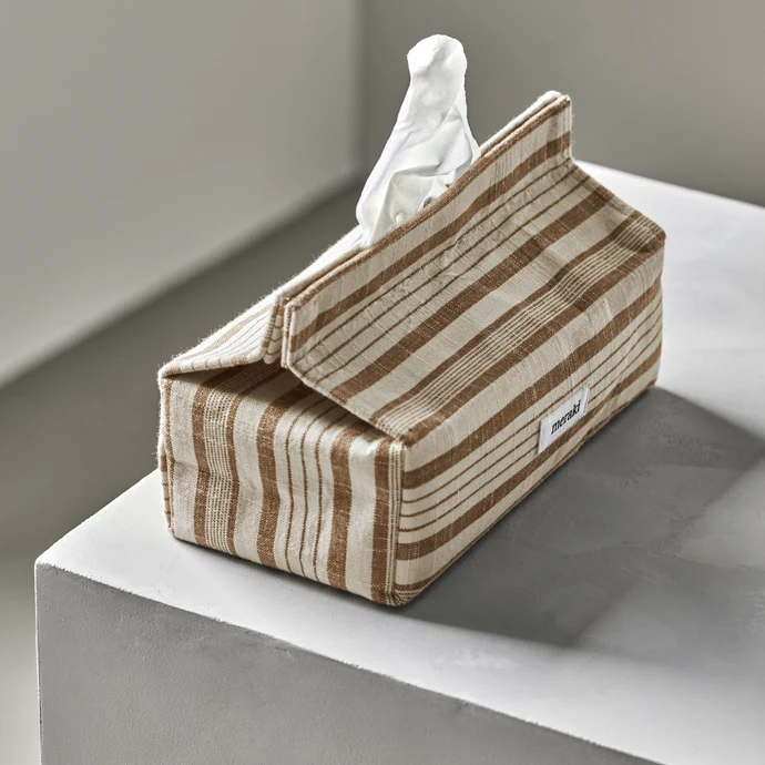 Bavlněný box na papírové kapesníčky Terracotta