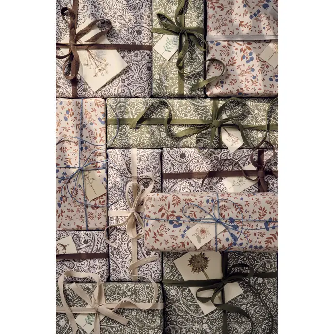 Papírový štítek Flower Designs – set 8 ks