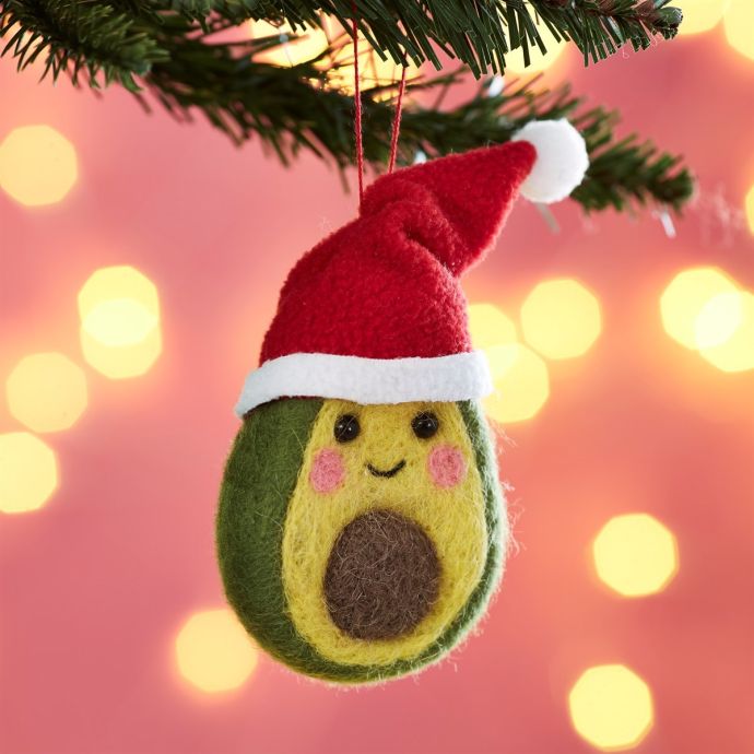 Plstětná ozdoba Festive Avocado