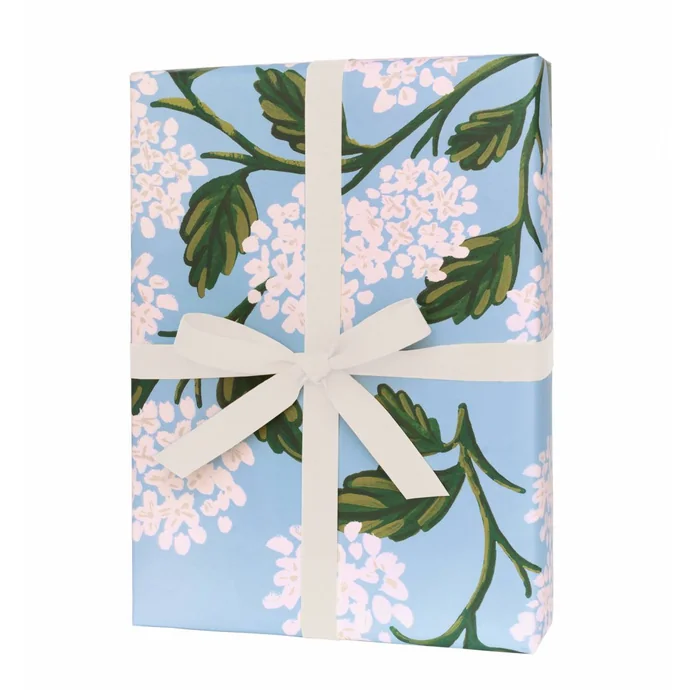 Balicí papír s květinami Hydrangea - 3 listy