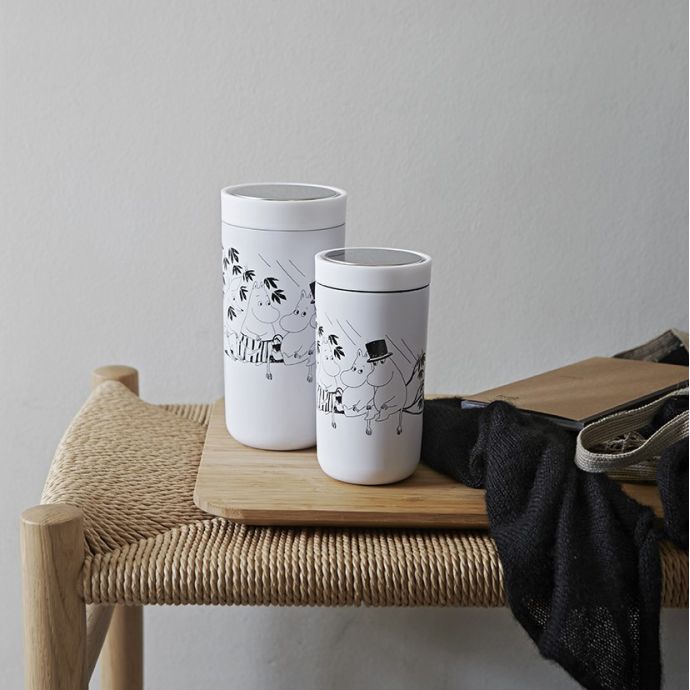 Nerezový termohrnek To Go Click White Moomin 200 ml