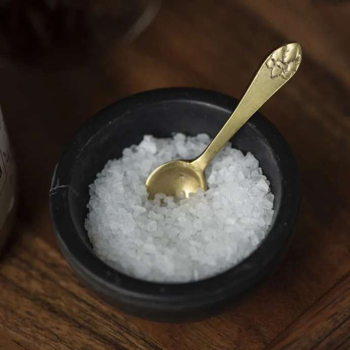 Kovová mini lžička Salt Spoon Gold