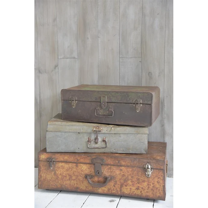 Dekorativní plechový kufr Antique