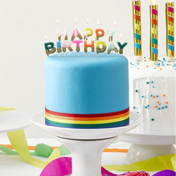 Dortové svíčky Happy Birthday