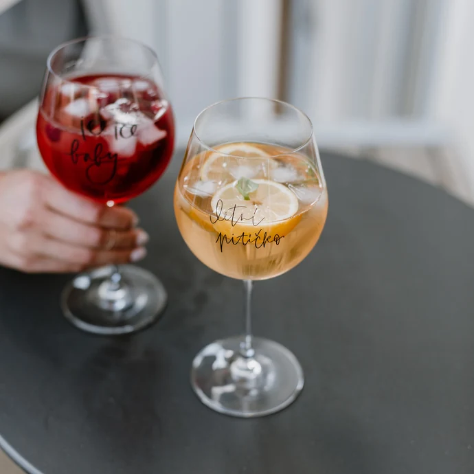 Letní sklenice na drink – set 3 ks